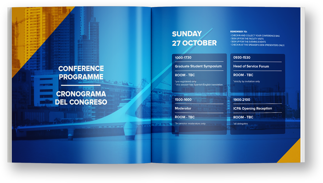 Lazarus Kreativ  INTERNATIONAL CORRECTIONS AND PRISONS ASSOCIATION BUENOS AIRES EVENT BOOK Print layout design
